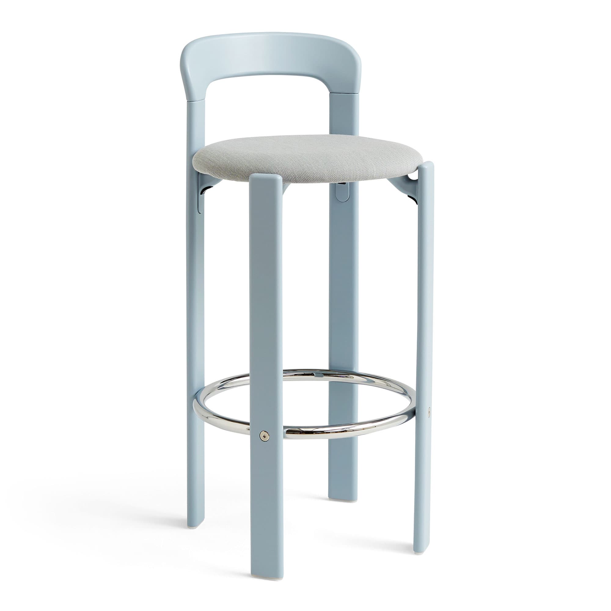 Rey Bar Stool, Seat Upholstered