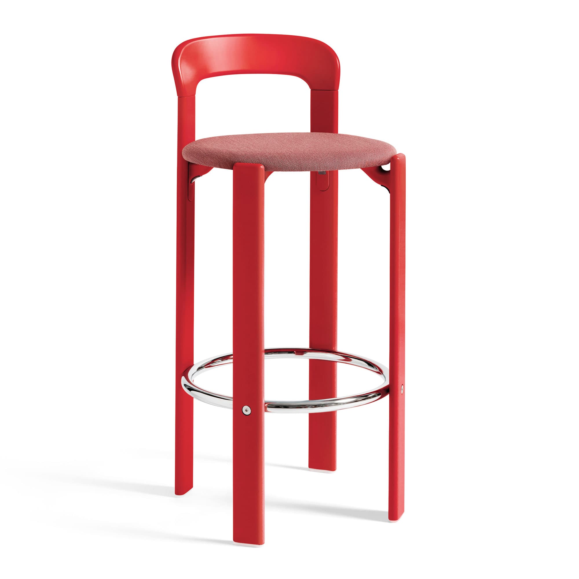 Rey Bar Stool, Seat Upholstered
