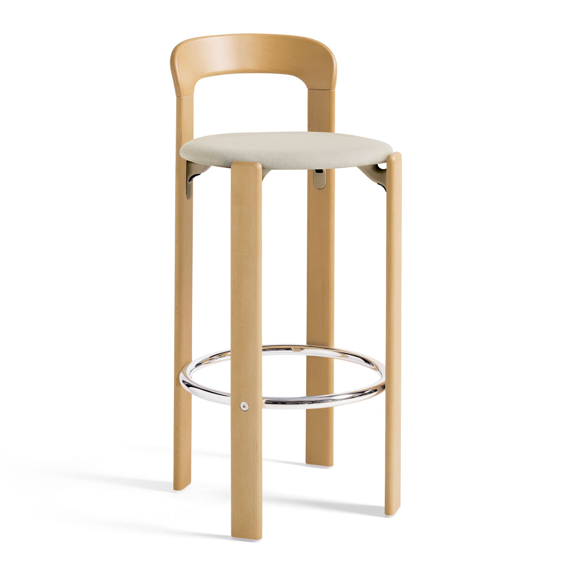 Rey Bar Stool, Seat Upholstered