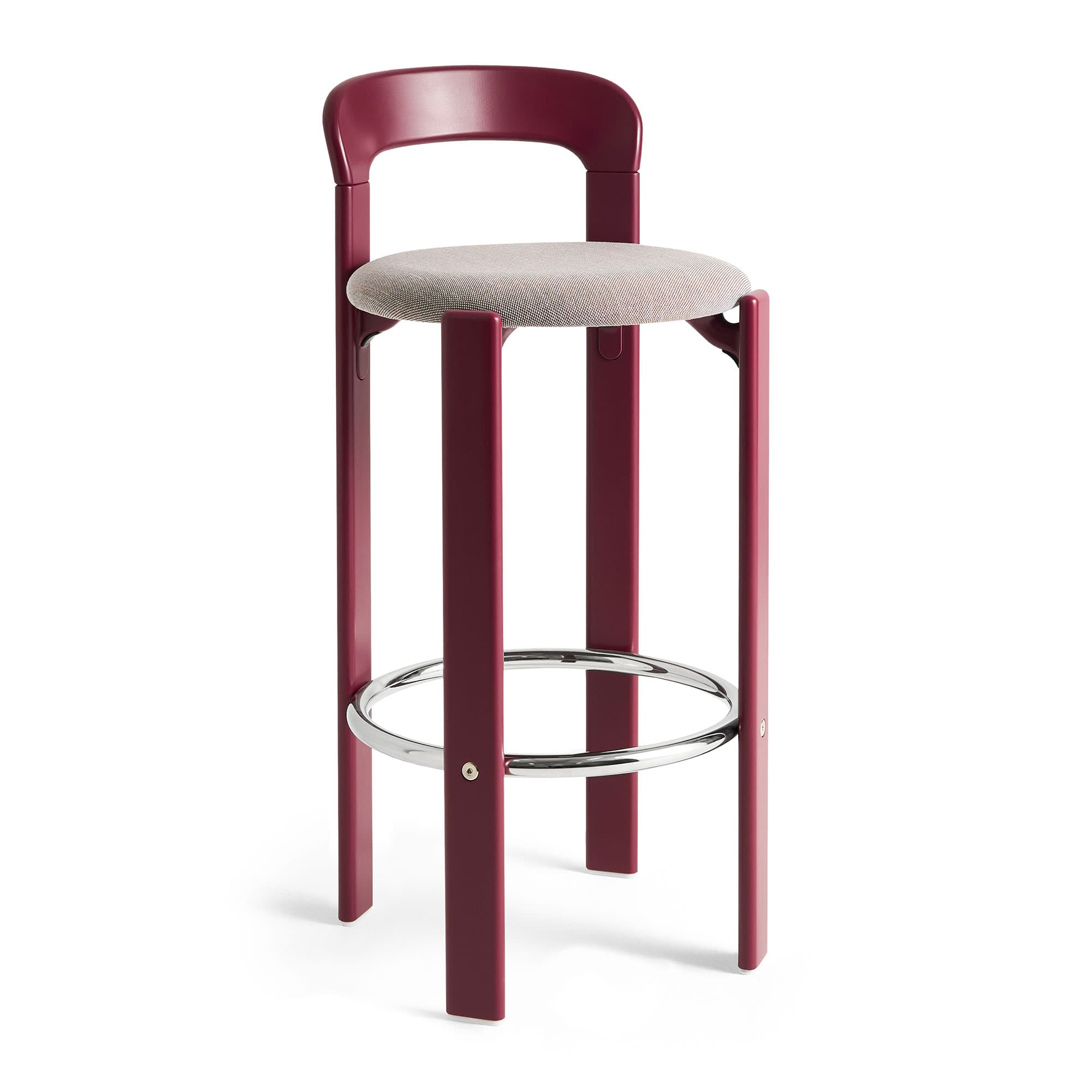 Rey Bar Stool, Seat Upholstered