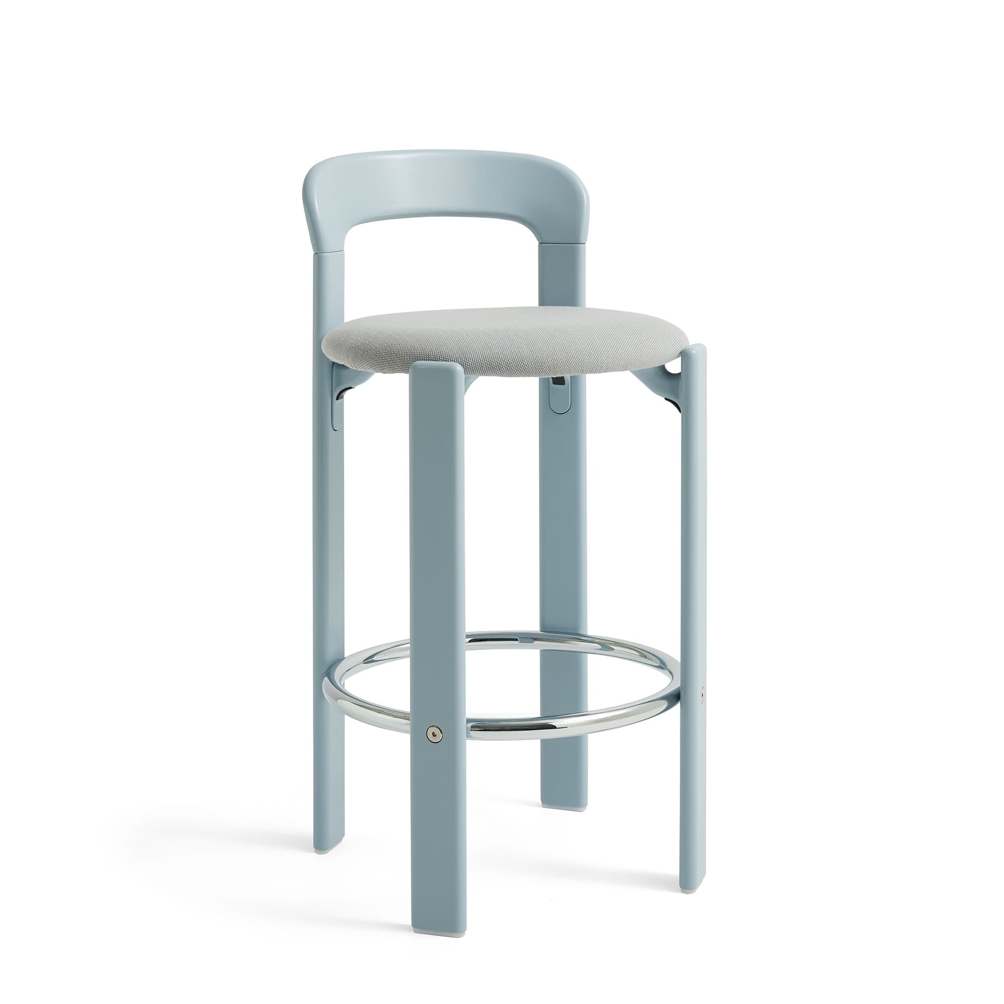 Rey Bar Stool, Seat Upholstered