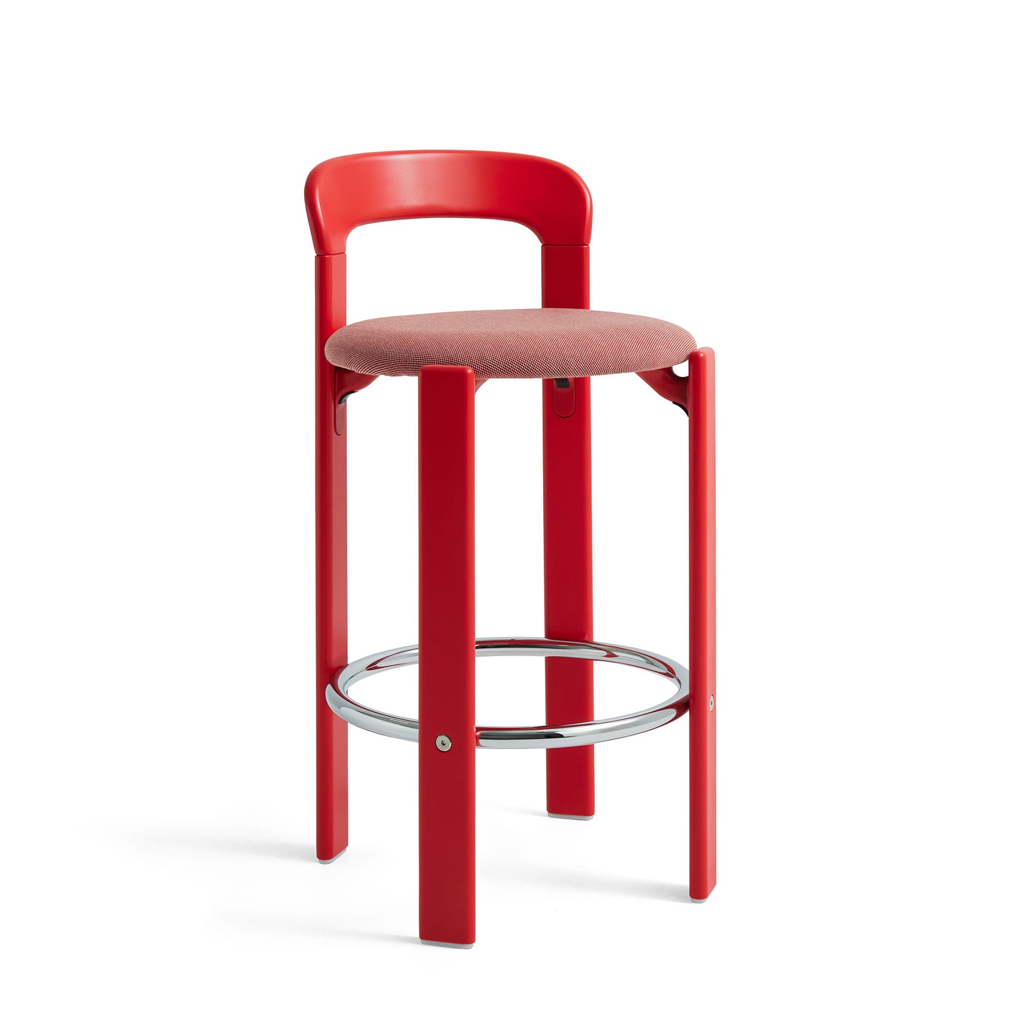 Rey Bar Stool, Seat Upholstered