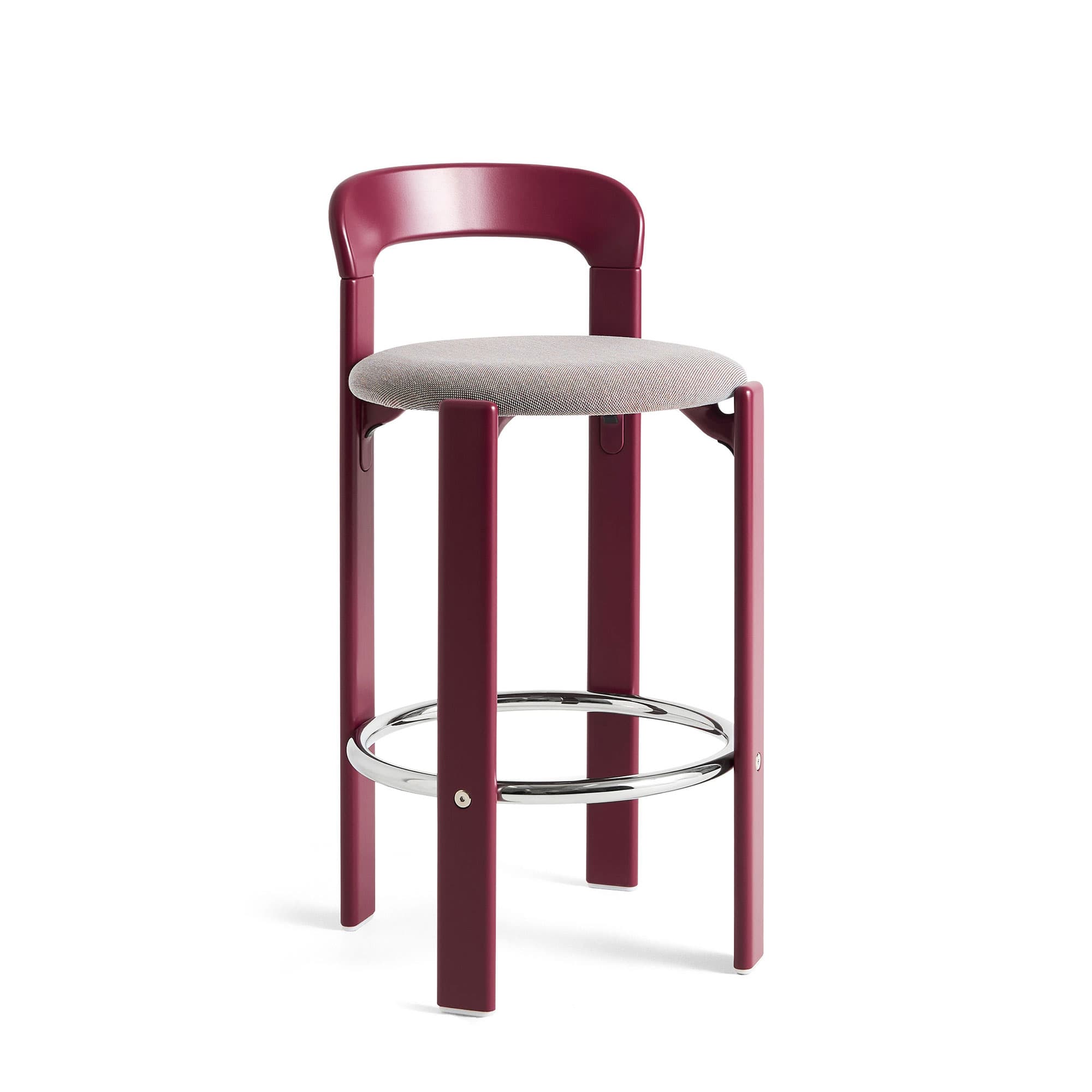 Rey Bar Stool, Seat Upholstered